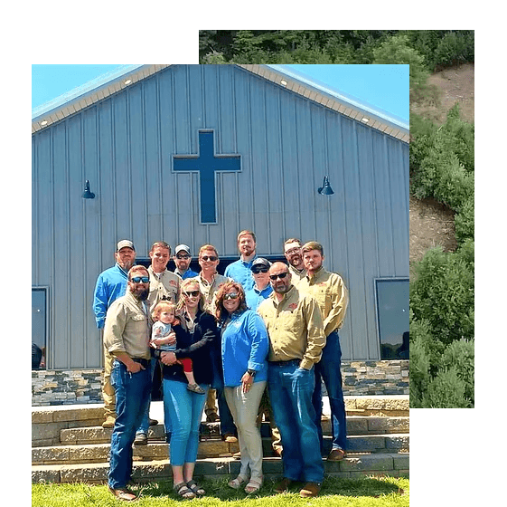 Miller Family at Church - From Our Family to Yours