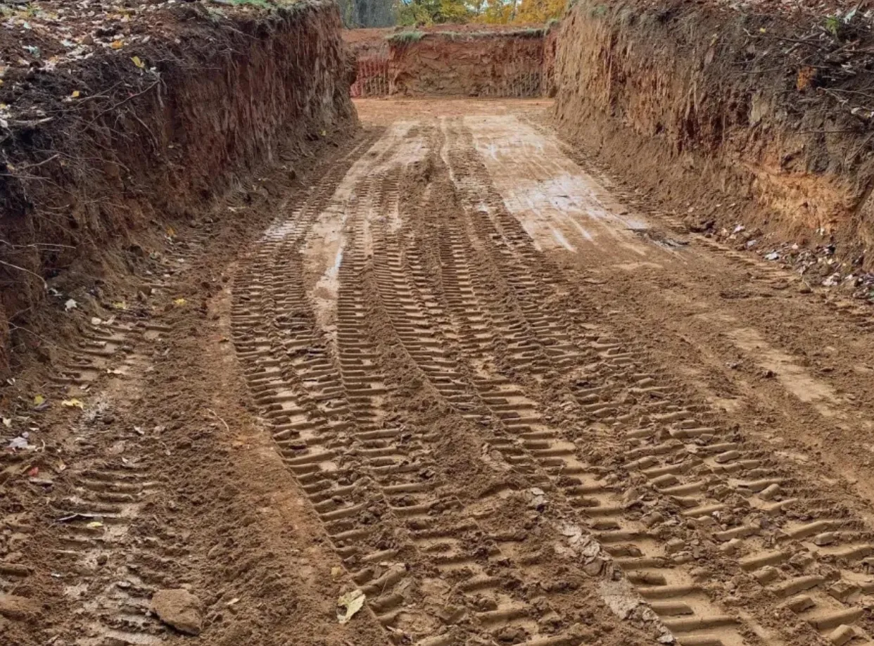 Driveway and road construction grading